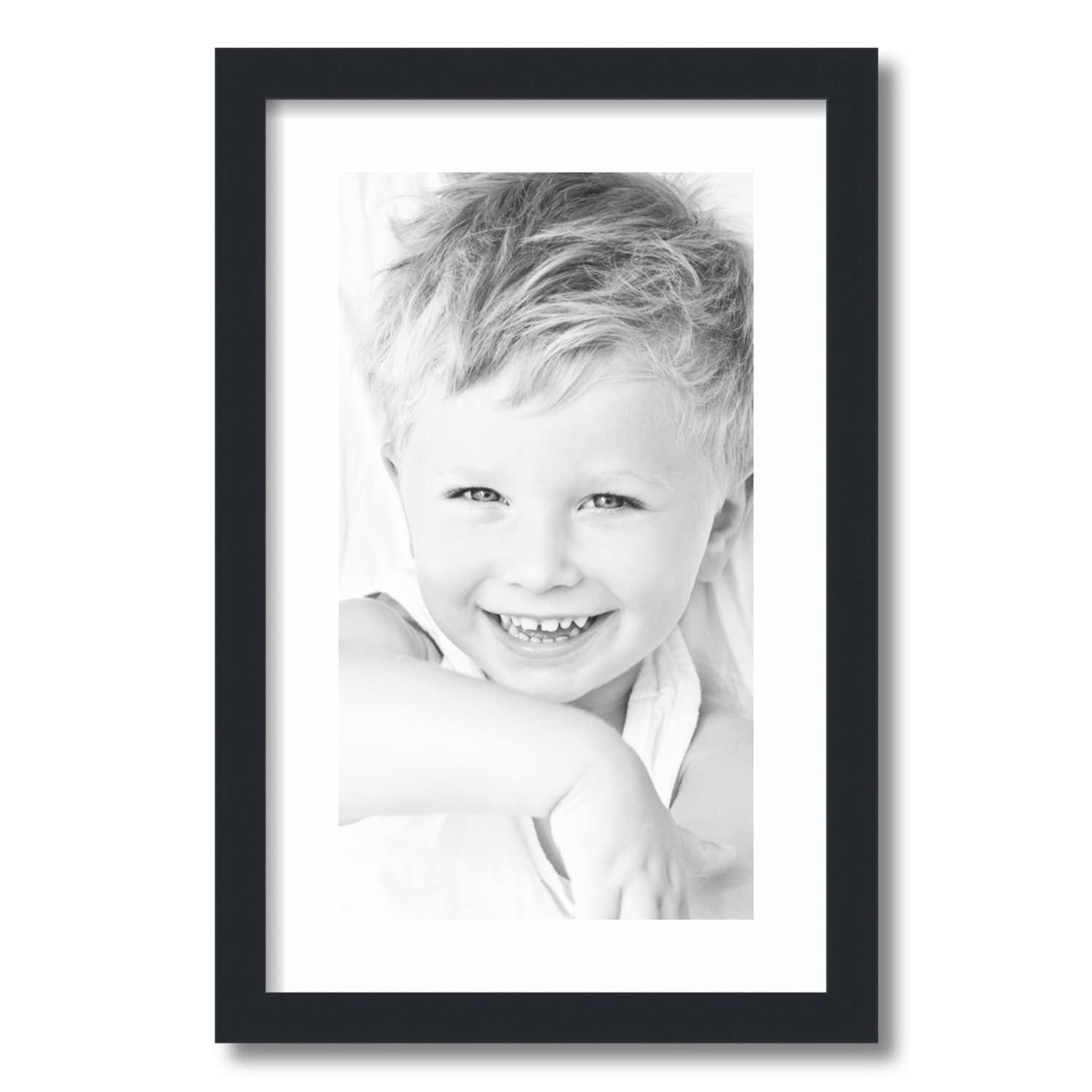 Amazon.com - ArtToFrames 10x18 inch Satin Black Picture Frame with